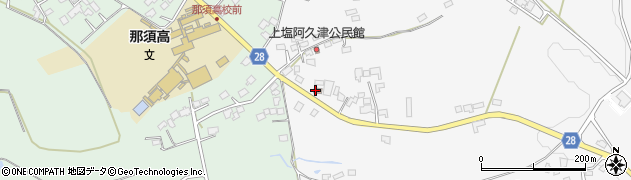 栃木県　警察本部那須塩原警察署黒田原第一駐在所周辺の地図