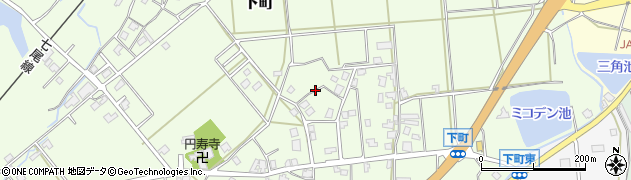 石川県七尾市下町（子）周辺の地図