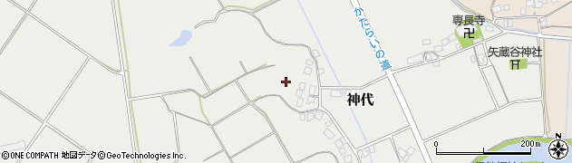 石川県志賀町（羽咋郡）神代（ウ）周辺の地図