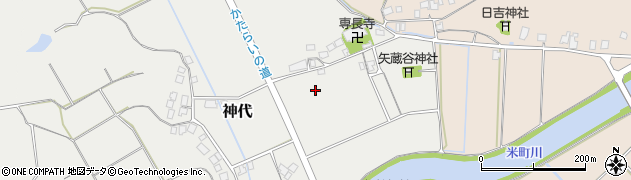 石川県志賀町（羽咋郡）神代周辺の地図