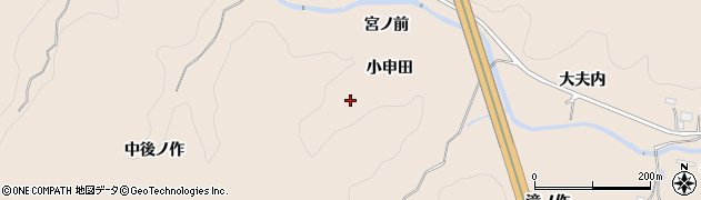 福島県いわき市常磐松久須根町（小申田）周辺の地図
