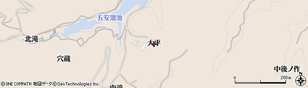 福島県いわき市常磐松久須根町（大平）周辺の地図