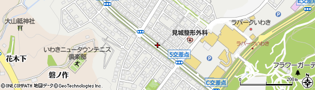 福島県いわき市中央台飯野周辺の地図