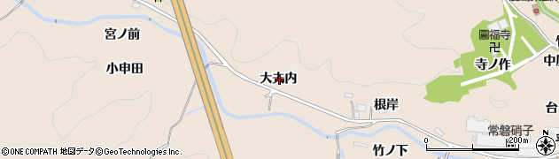 福島県いわき市常磐松久須根町大夫内周辺の地図