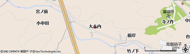 福島県いわき市常磐松久須根町（大夫内）周辺の地図