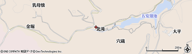 福島県いわき市常磐松久須根町（北滝）周辺の地図