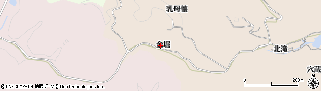 福島県いわき市常磐松久須根町（金堀）周辺の地図