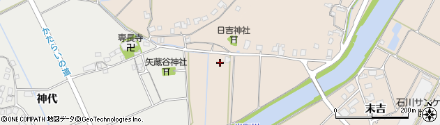 石川県志賀町（羽咋郡）末吉（新保下）周辺の地図