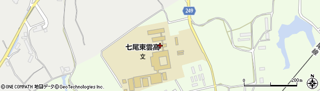 県立七尾東雲高校周辺の地図