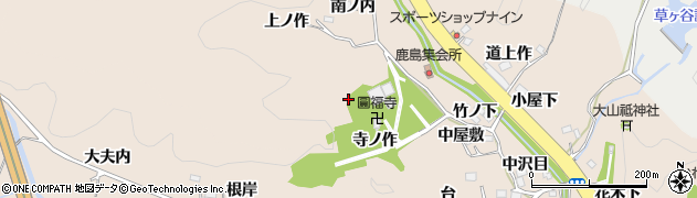 福島県いわき市常磐上矢田町（堂ノ作）周辺の地図