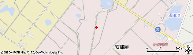 石川県羽咋郡志賀町安部屋卯周辺の地図