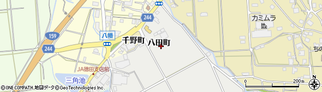 石川県七尾市八田町（ロ）周辺の地図