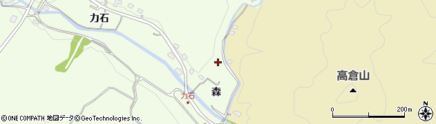 福島県いわき市常磐上湯長谷町（森）周辺の地図