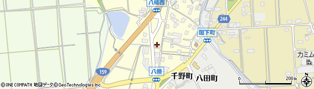 石川県七尾市八幡町（ろ）周辺の地図