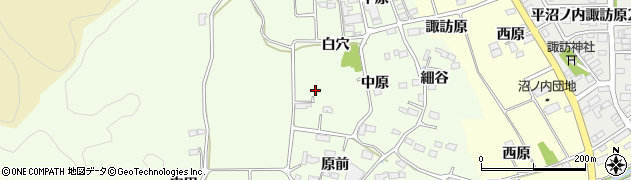 福島県いわき市平神谷作（白穴）周辺の地図