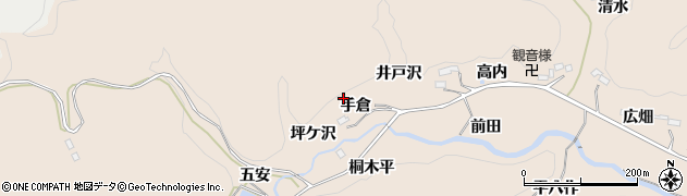 福島県いわき市常磐松久須根町（手倉）周辺の地図