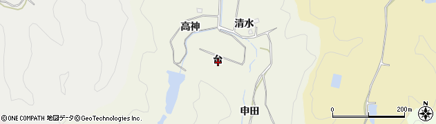 福島県いわき市平鶴ケ井（台）周辺の地図
