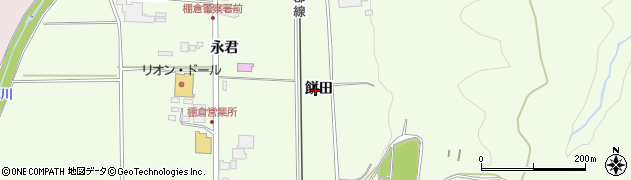 福島県棚倉町（東白川郡）流（餅田）周辺の地図