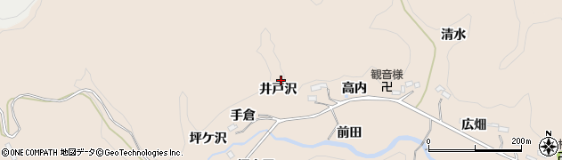 福島県いわき市常磐松久須根町（井戸沢）周辺の地図