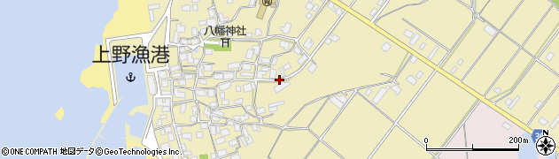 石川県志賀町（羽咋郡）上野（ヲ）周辺の地図