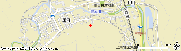 福島県いわき市常磐湯本町（宝海）周辺の地図
