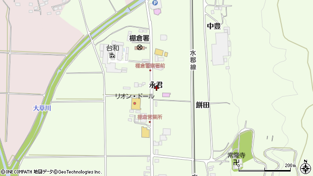 〒963-5663 福島県東白川郡棚倉町流の地図