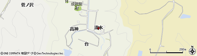 福島県いわき市平鶴ケ井清水51周辺の地図