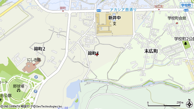 〒944-0051 新潟県妙高市錦町の地図