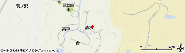 福島県いわき市平鶴ケ井清水54周辺の地図