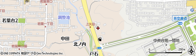福島県いわき市常磐上矢田町（居作）周辺の地図