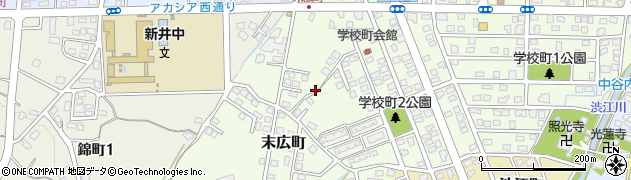 新潟県妙高市末広町周辺の地図