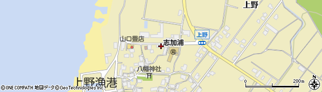 石川県羽咋郡志賀町上野ニ52周辺の地図