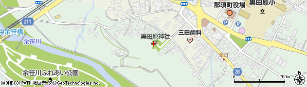 黒田原神社周辺の地図
