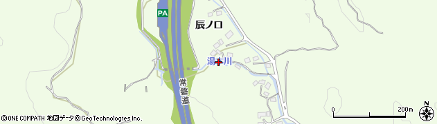 福島県いわき市常磐上湯長谷町辰ノ口周辺の地図