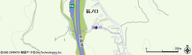 福島県いわき市常磐上湯長谷町（辰ノ口）周辺の地図