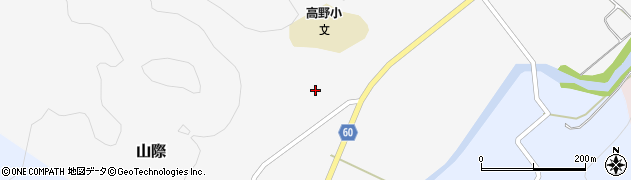 福島県棚倉町（東白川郡）山際（新早稲田）周辺の地図