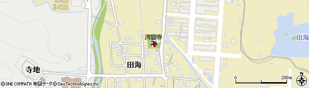 清雲寺周辺の地図