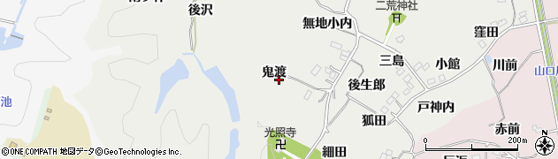 福島県いわき市平下山口（鬼渡）周辺の地図