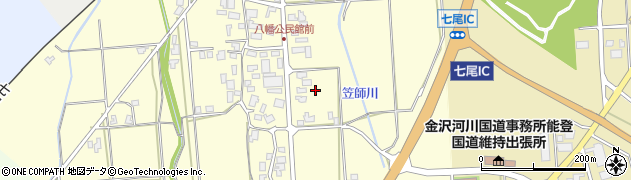 石川県七尾市八幡町（へ）周辺の地図