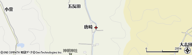 福島県いわき市平鶴ケ井（唐崎）周辺の地図