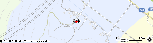 新潟県糸魚川市岩木周辺の地図