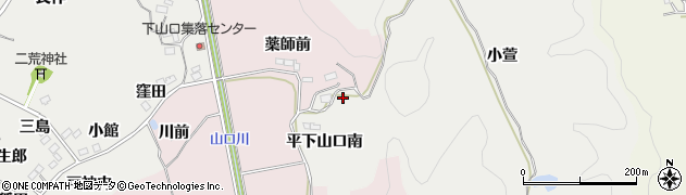 福島県いわき市平下山口（薬師前）周辺の地図