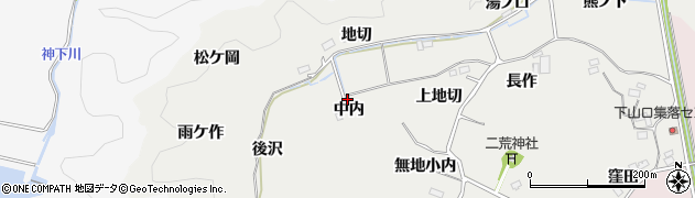 福島県いわき市平下山口（中内）周辺の地図