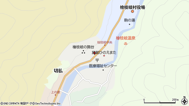 〒967-0521 福島県南会津郡檜枝岐村居平の地図