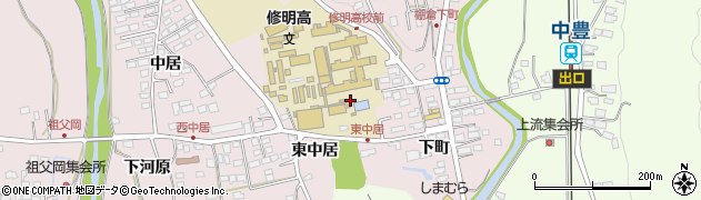 福島県棚倉町（東白川郡）棚倉（東中居）周辺の地図