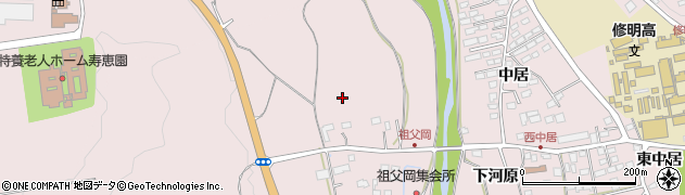 福島県東白川郡棚倉町上手沢中平周辺の地図
