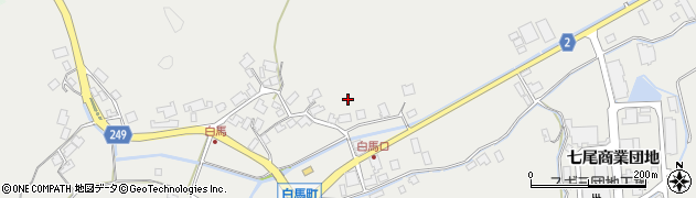 石川県七尾市白馬町周辺の地図