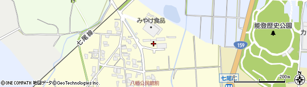 石川県七尾市八幡町（ほ）周辺の地図