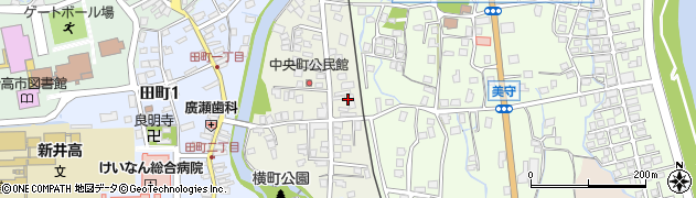 新潟県妙高市中央町7周辺の地図