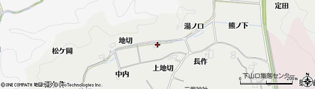 福島県いわき市平下山口（後沢）周辺の地図